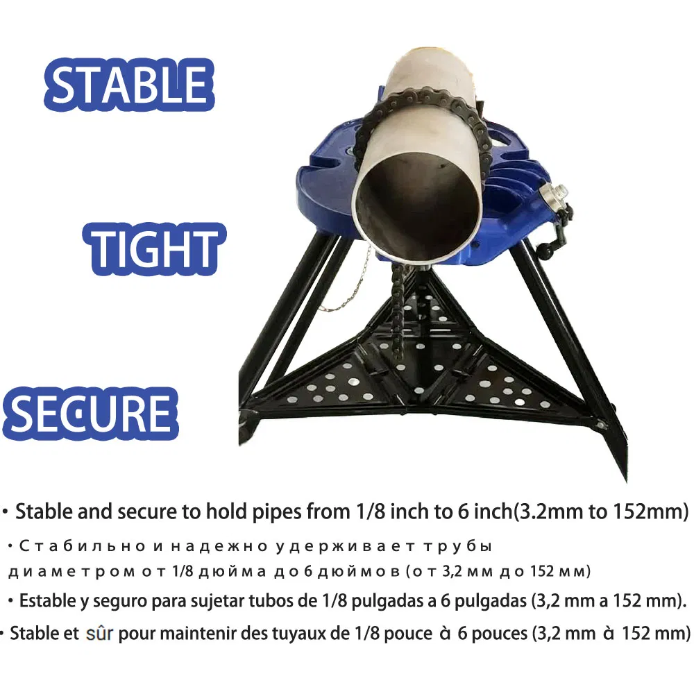 Тиски цепные для труб до 6 дюймов, усиленные