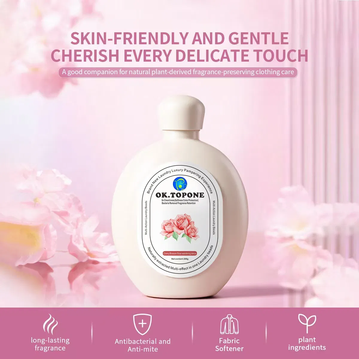 Premium Ok. Topone Fragrance Laundry Detergent for Fresh, Clean Clothes