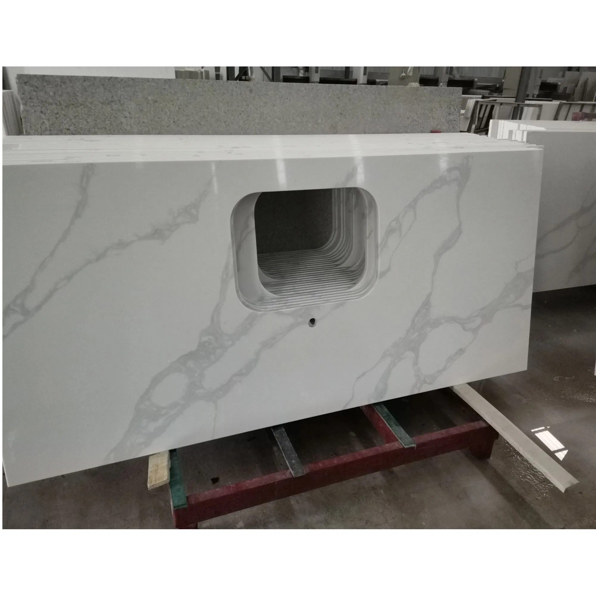Aritificial Quartz Stone Countertop for Bathroom/Kitchen Engineering Wholesale