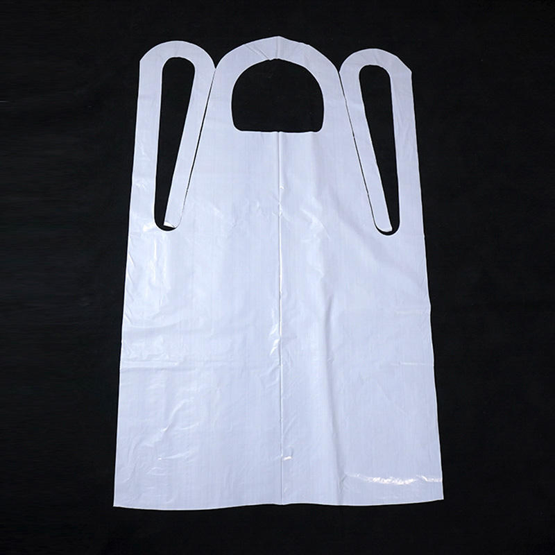 Custom Plastic Transparent Disposable PE Waterproof Apron for Cleaning Food Healthcare