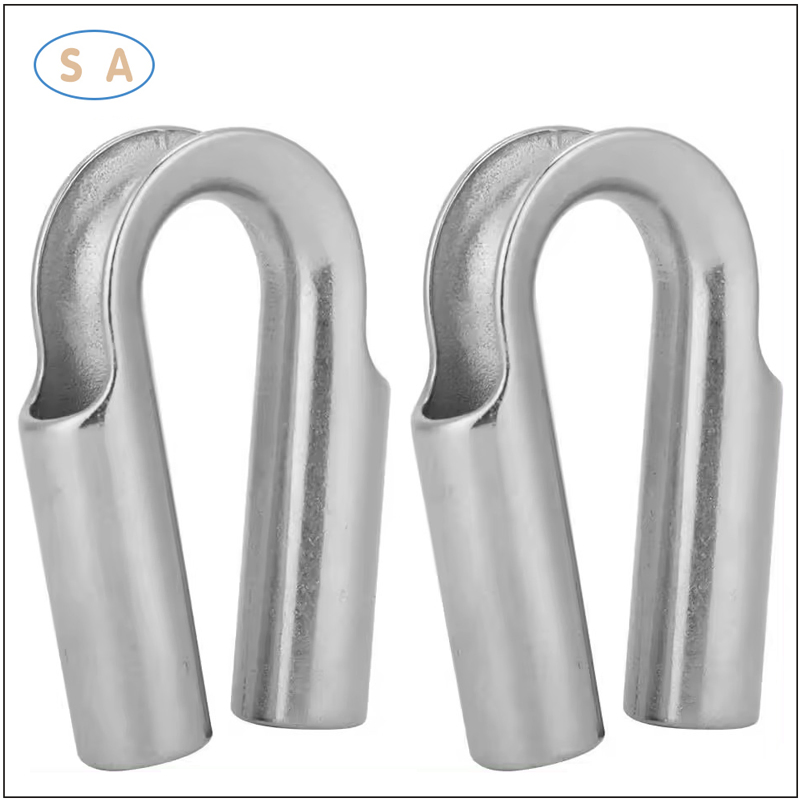 Customized Marine Fitting Stainless Steel 304/316 Wire Rope Tube Thimble