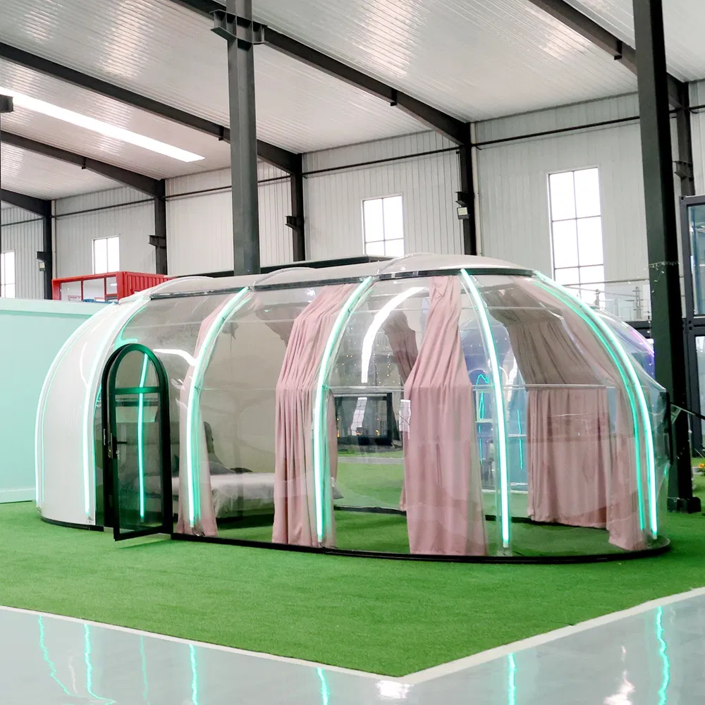 China Customized Diameter Transparent White PVC Geodesic Dome Tent for Party Events