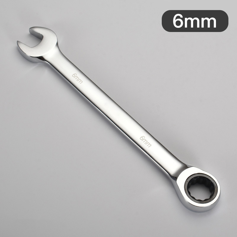 Рожковый ключ-трещотка 6-32 мм с двойным назначением