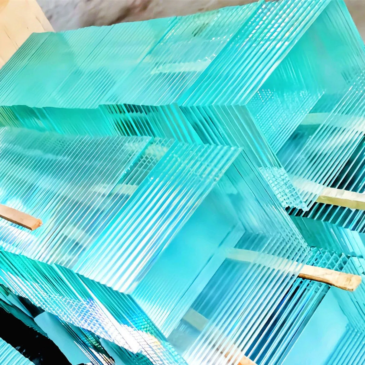 Factory Colored Sheets Reflective Ford Blue Tinted Windows Float Glass