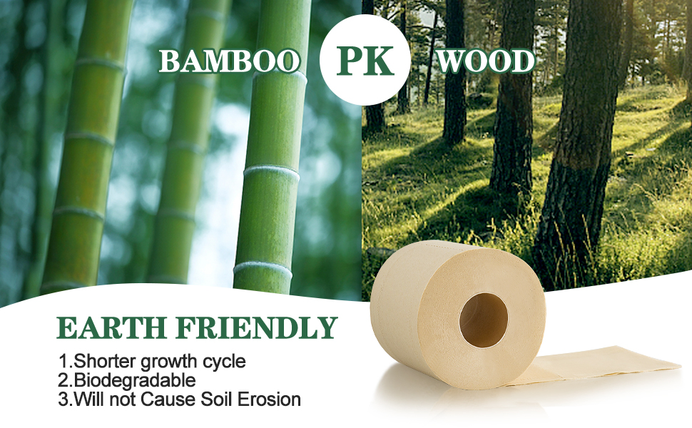 Wholesale Unbleached /Bleached Virgin Bamboo Pulp Instant Toilet Paper Roll Customize Packaging Top Best Custom Rolling Kitchen Jumbo 24 Roll Pack China Price