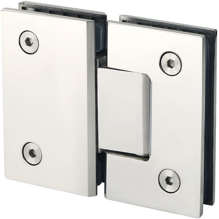 Factory Degree Glass Shower Door Hinge Patch Fitting for 1/2" - 3/8" Glass