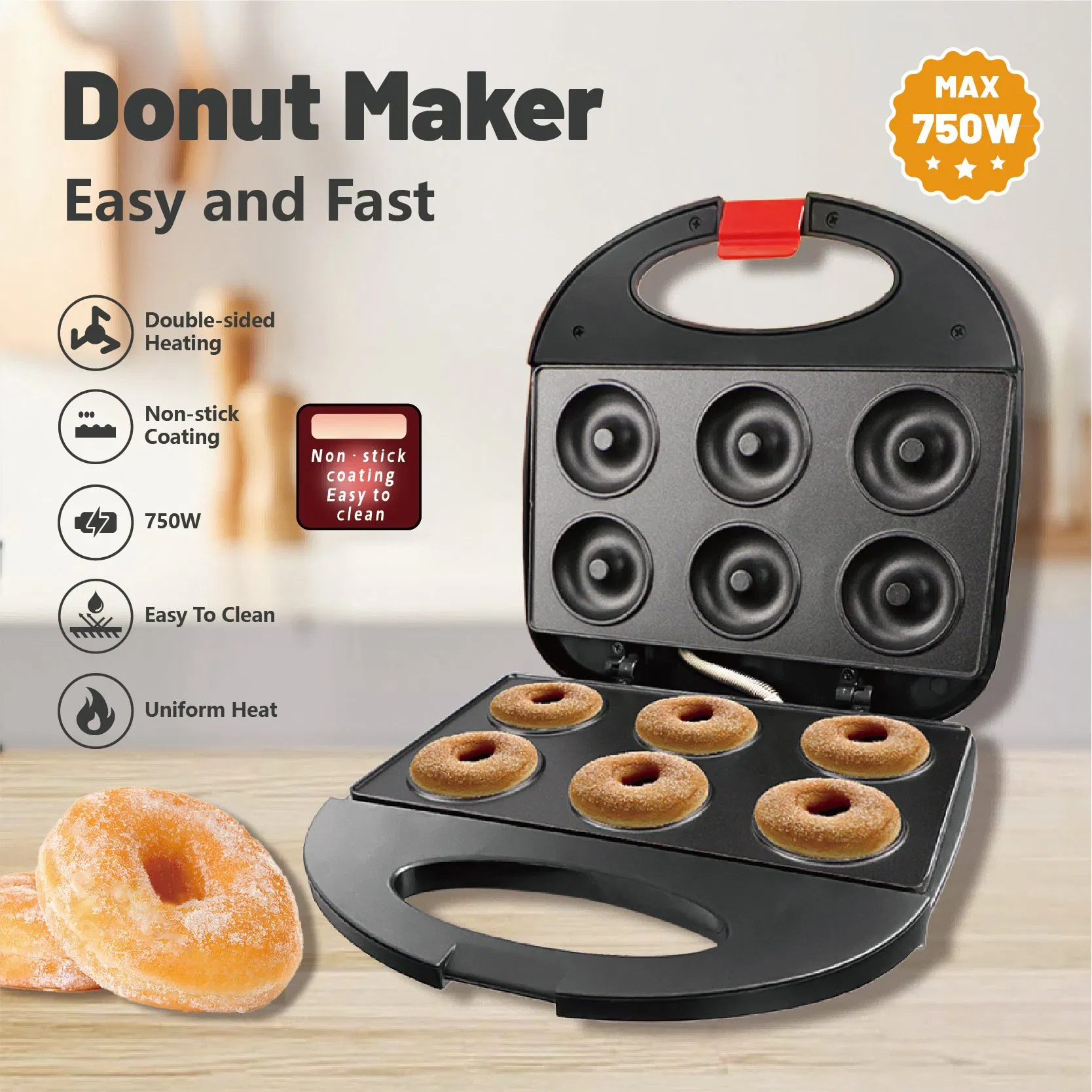 Household Waffle Iron, Toaster, Donut Machine - Bulk Order Discount