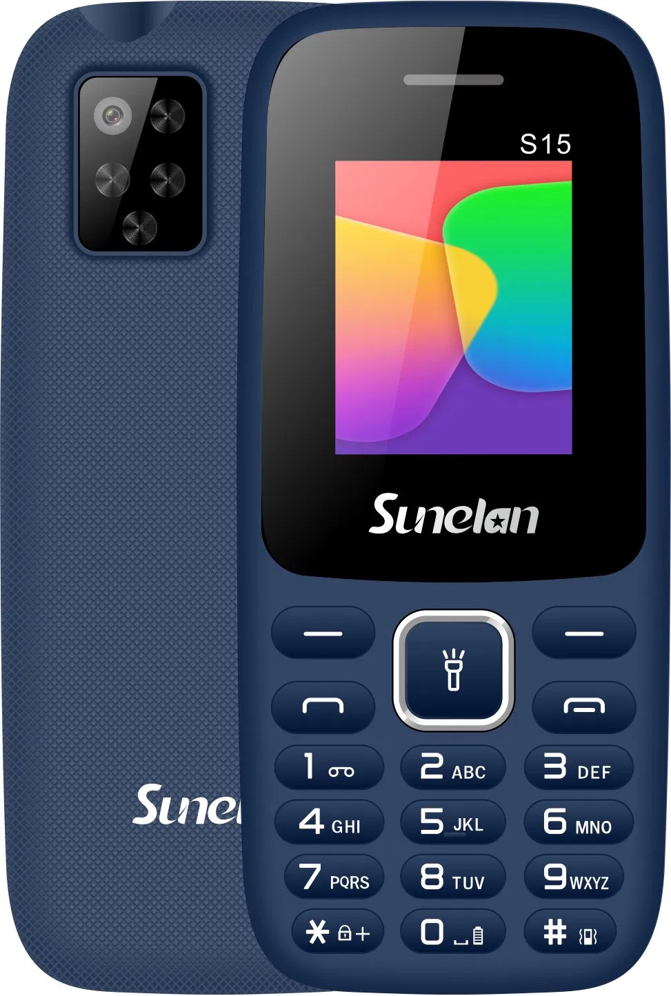 Sunelan S15 1.8 Inch Screen 1000mAh 2SIM Card Feature Phone Wireless FM Radio Keypad Mobile Phone Feature Phone