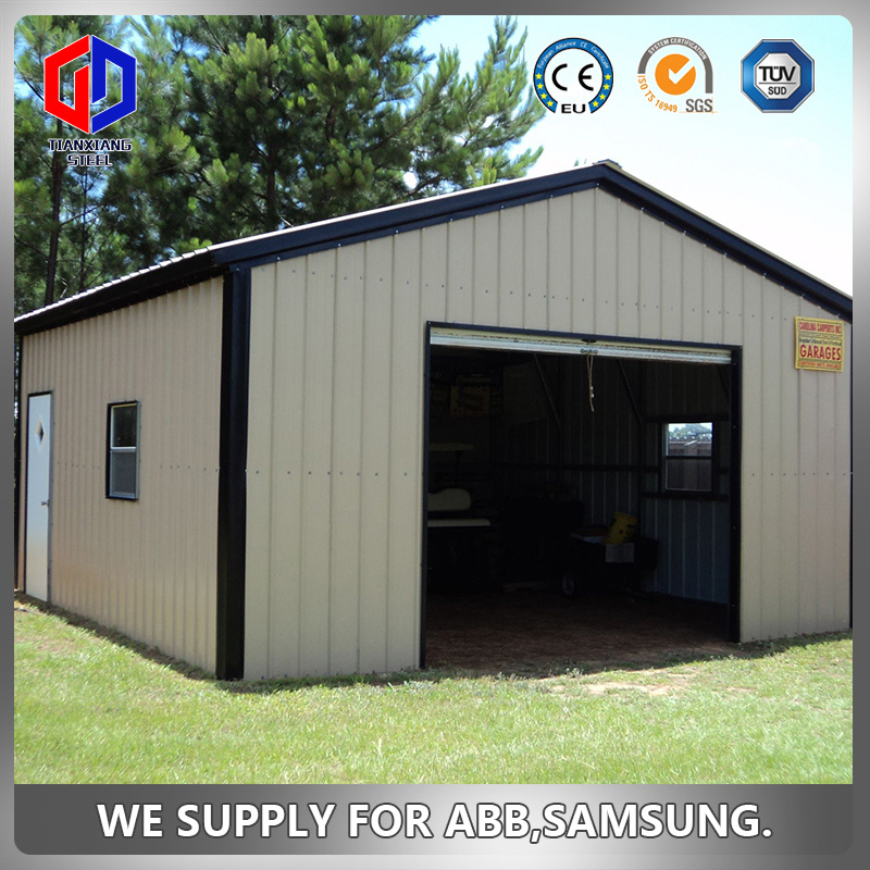 Prefabricated Fabricated Pre-Engineered Steel Frame Structure Building Workshop Warehouse Garage Apartment Prefabricated House