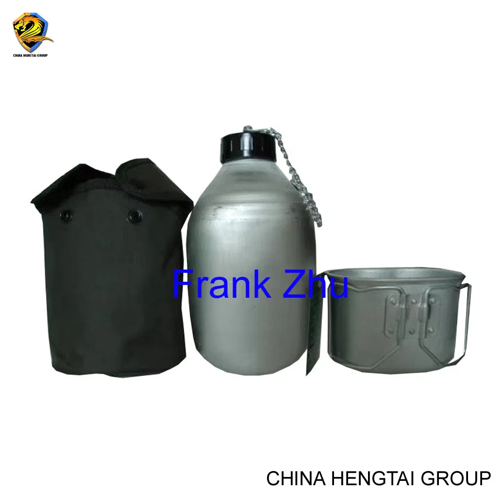 Outdoor Camping Stainless Steel Mess Tin-Aluminum Water Canteen-Germany Olive Green Tactical Mess Kits