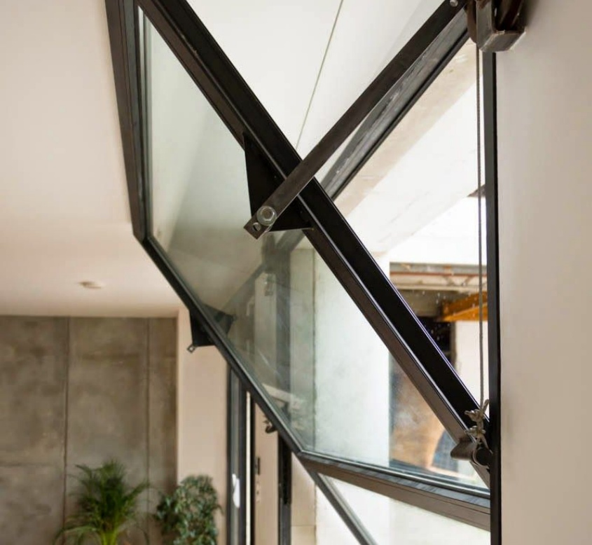 Nfrc CE Electric Aluminum Glass up and Over Canopy Garage Doors