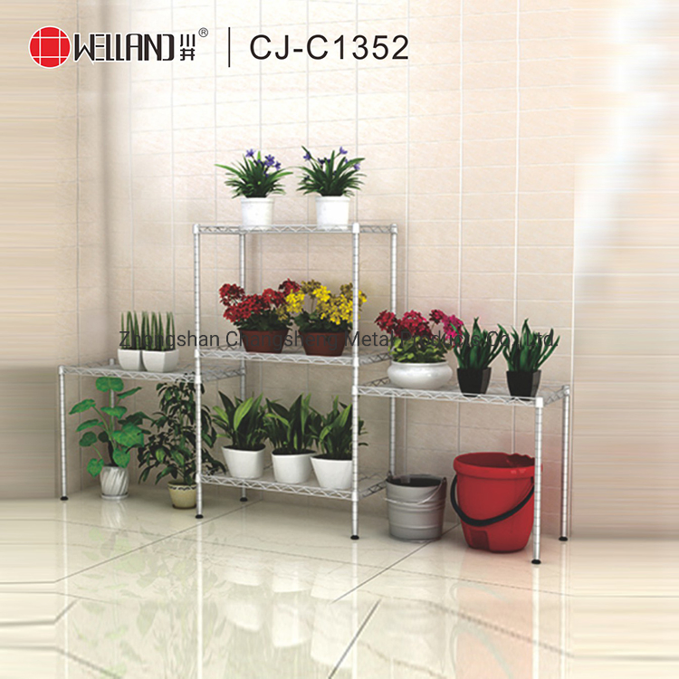 Decorative Metal Flower Shelf Stand 3 Tier Versatile Indoor Plant Shelf Houseplant Insert Natural Appeal Into The Fresh Interior