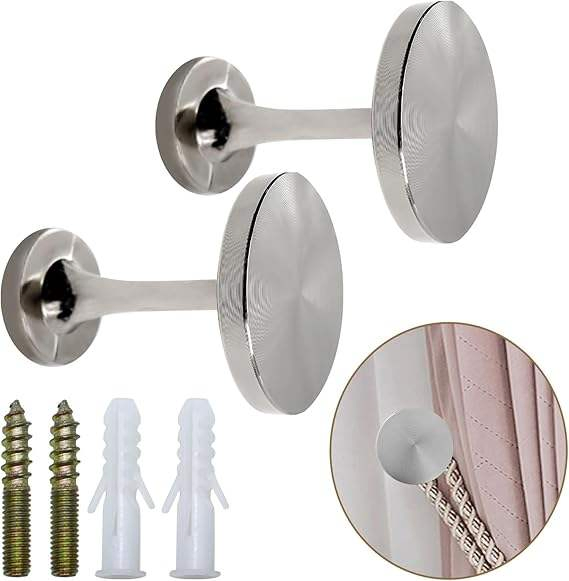 Easy Install Curtain Tieback Holder Self Adhesive Curtain Holdback with Multi-Purpose