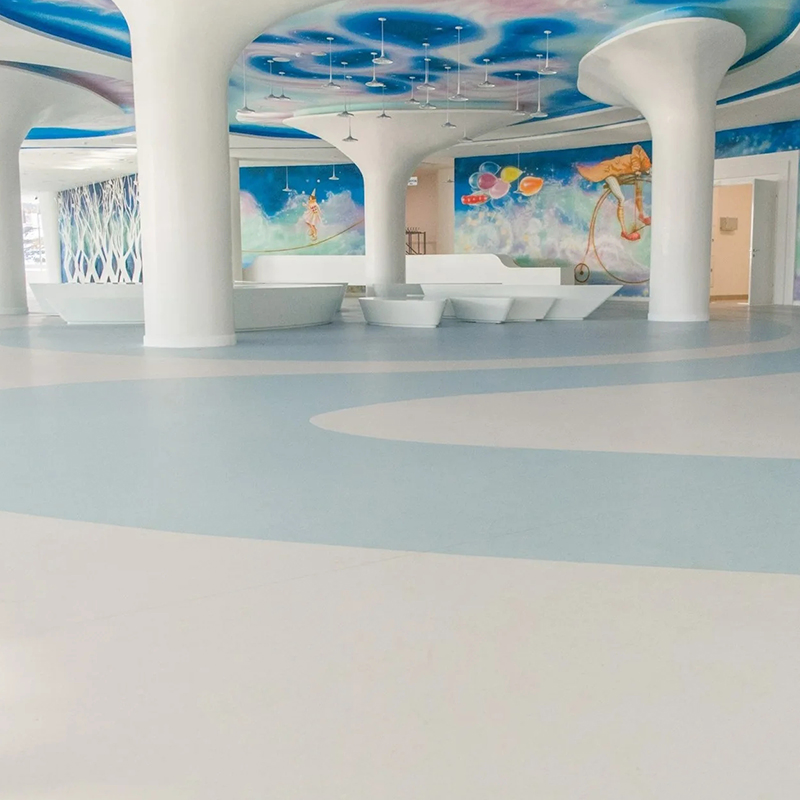 Commercial Plastic Linoleum Flooring Roll Vinly PVC Floors for Office/Hospital/Classroom
