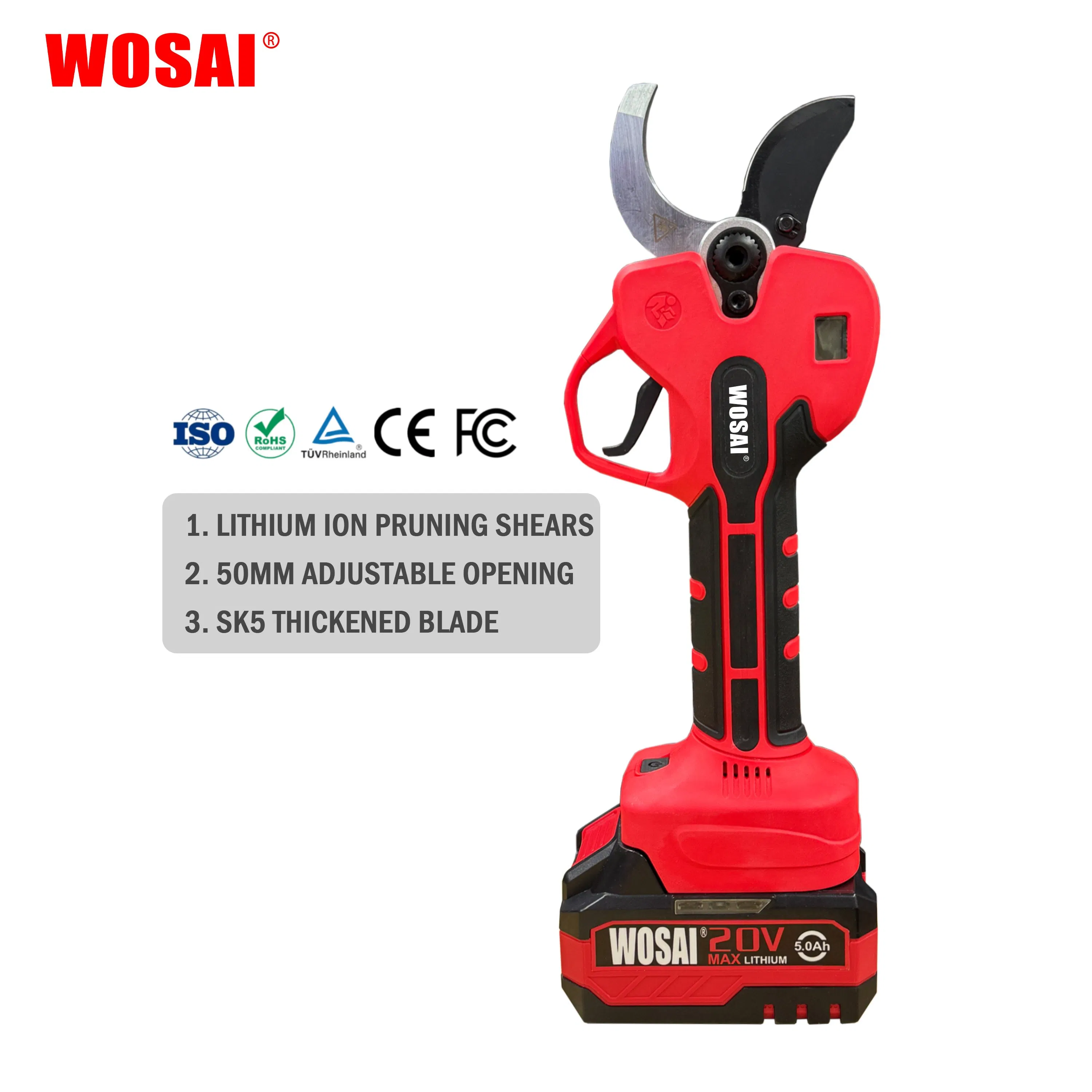 Аккумуляторные электроножницы для сада 20В