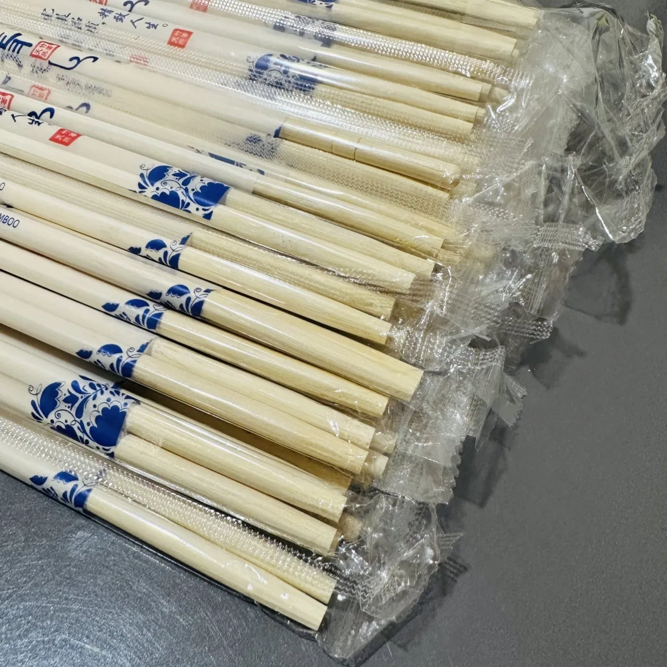 Tableware Customized Design Printed Disposable Chopsticks 4.5mm 5mm 5.5mm 6mm Bamboo Sushi Chopsticks