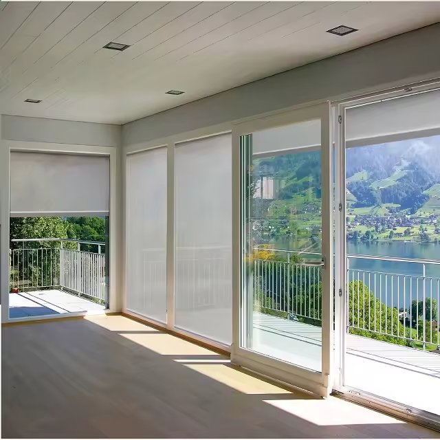 Strong Windproof Outdoor Roller Blind with 5 Year Quality Warranty