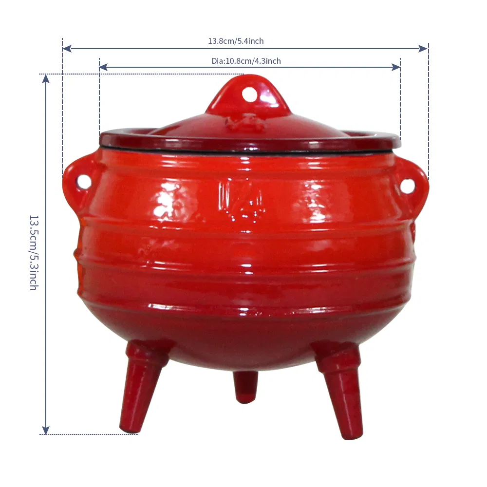 Чугунный кемпинговый котелок Dutch Oven с антипригарным покрытием