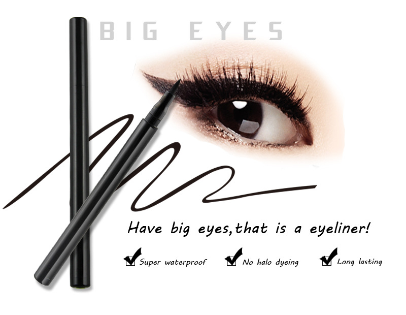 OEM Hot Style Ultra-Fine Black Eyeliner Waterproof and Non-Smudge Lyeliner Pen