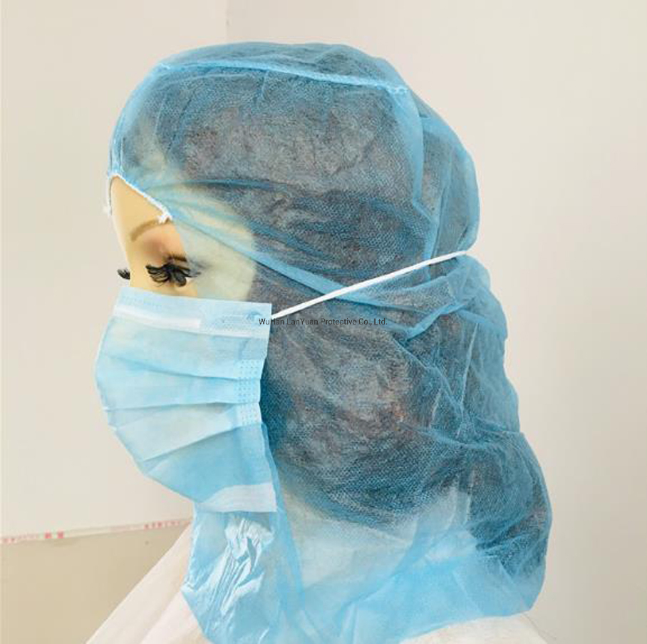Disposable Cap Astronaut Hood Cover with Face Mask