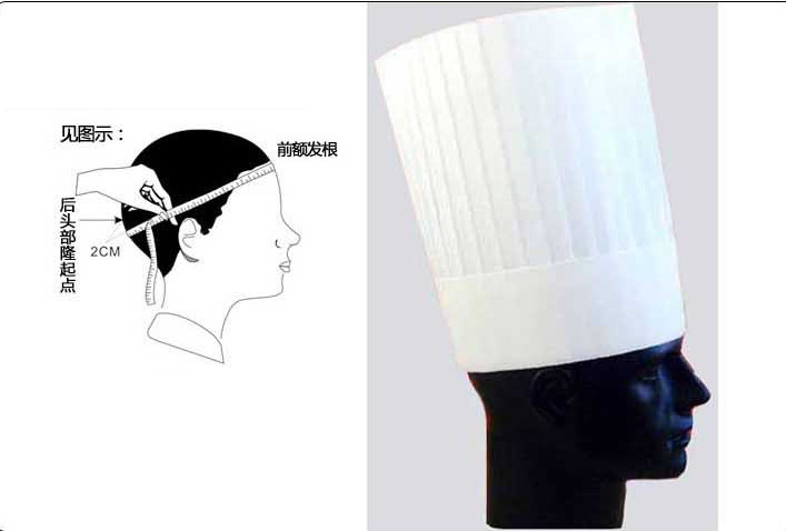 Disposable Restaurant Hotel Adjustable Chef Caps