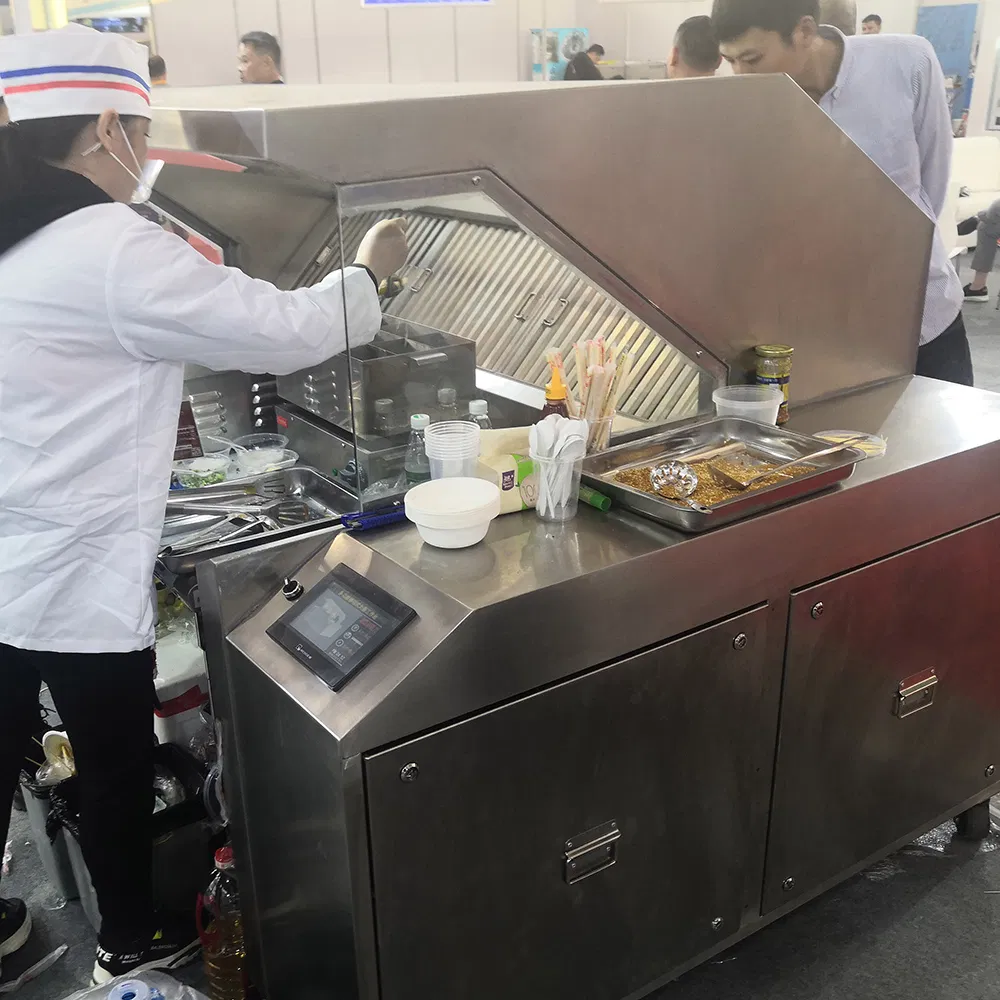 Mobile Catering Food Trailer with Fume Extractor Purify Air Treatment
