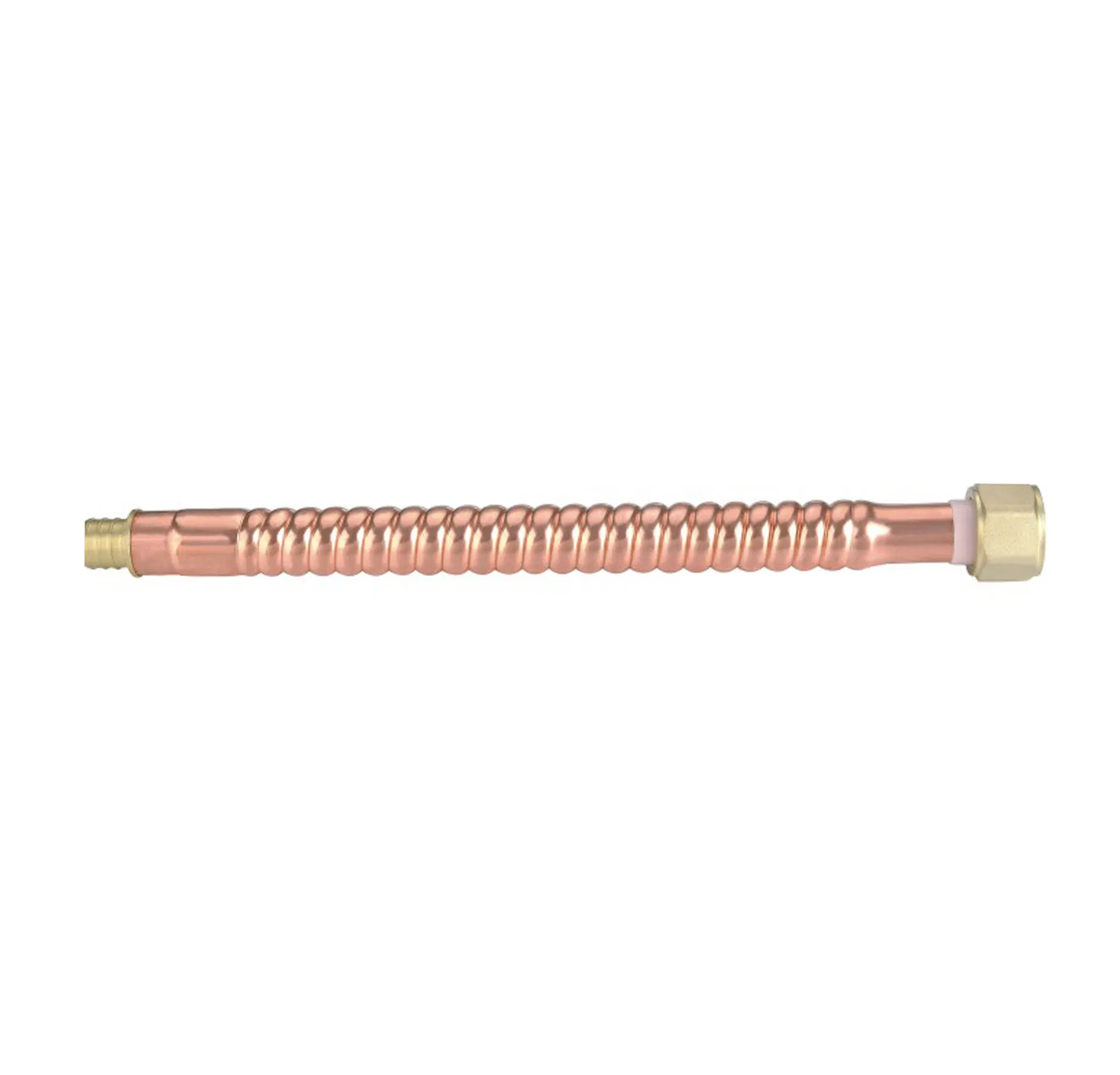 Heavy Duty Copper Corrugated Water Heater Connector, 3/4" Fip X Pex