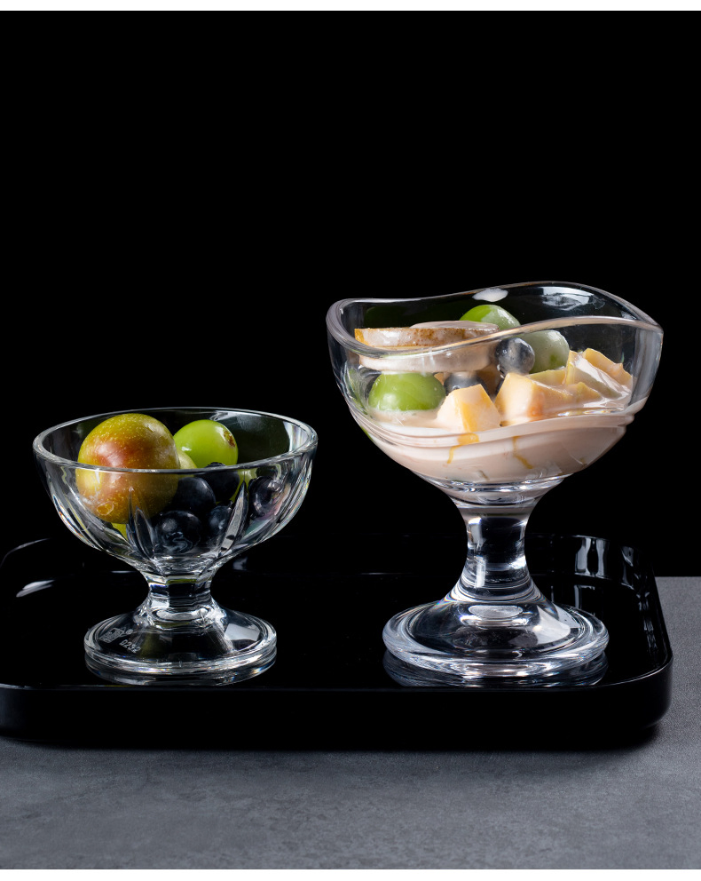 Прозрачная кружка-десертница PC Ice-Cream с высокой ножкой