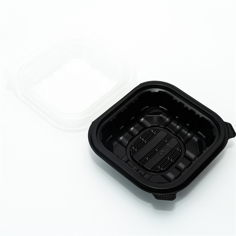 Microwave Safe BPA-Free Plastic Packaging 6"X6" Premium PP Hinged Container
