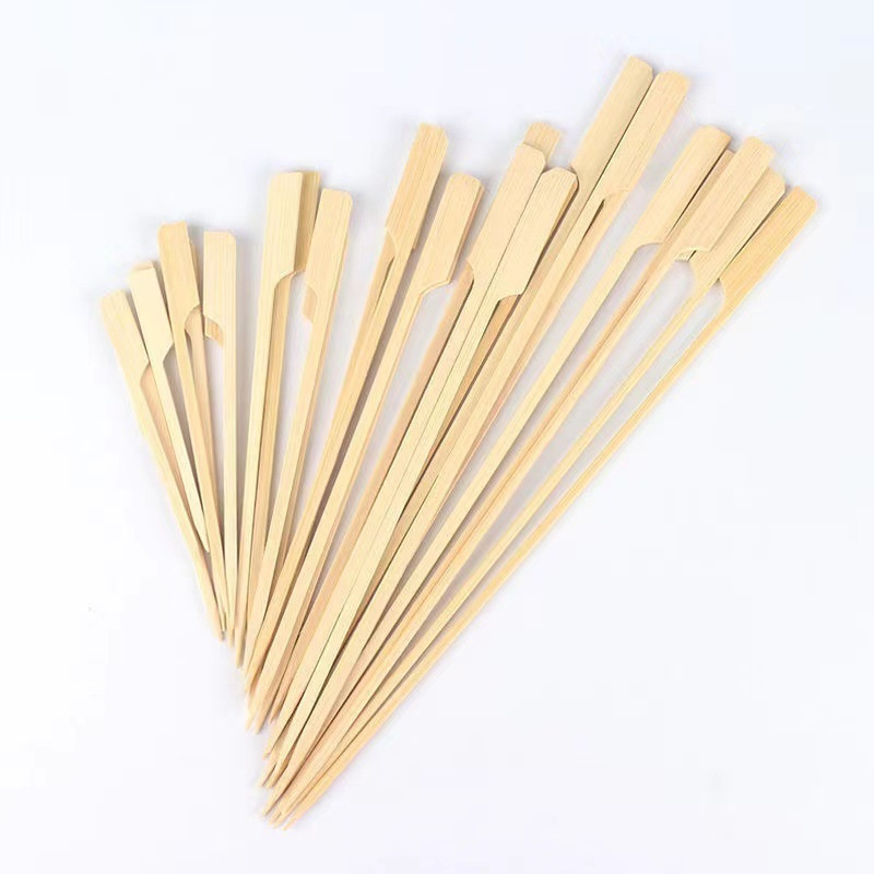 Food-Contacting Grade High Quality Paddle Skewer Gun Skewer BBQ Bamboo Skewer