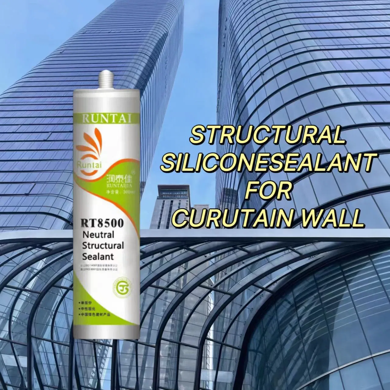 Premium 300ml Runtai Weatherproof Glass Silicone Sealant Solution