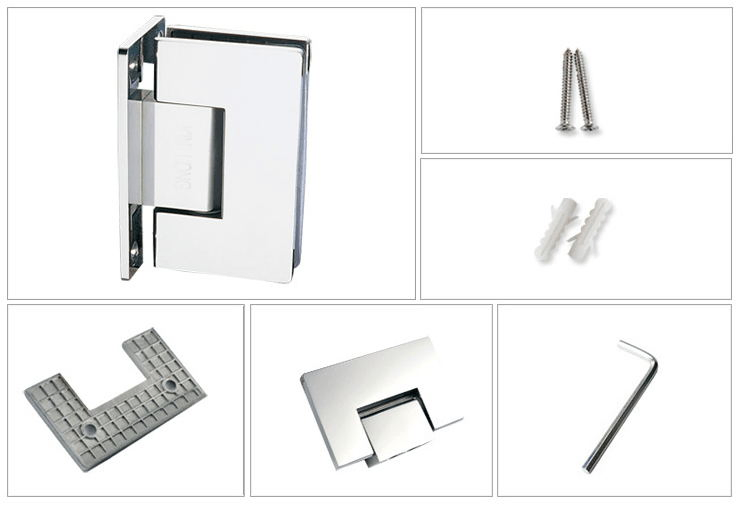 180 Degree Glass to Glass Shower Door Hinge