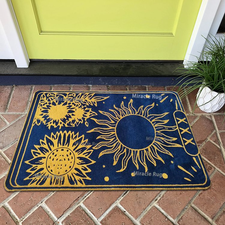 Patio Kitchen Rugs Carpet Recycled Custom Logo Rubber Mat for Garden Landscaping