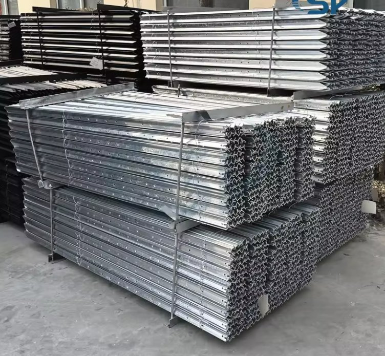 9FT Galvanized Steel U Fence Post with Pre-Punched Holes Easy Installation