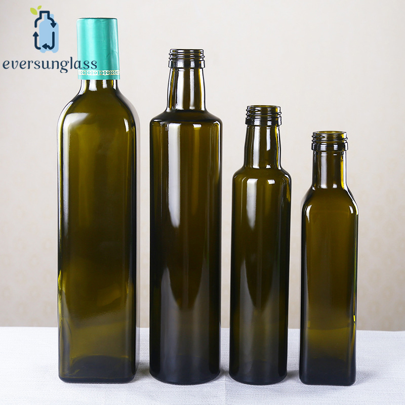 Wholesale Dark Brown Round Glass Olive Oil Bottle 750ml