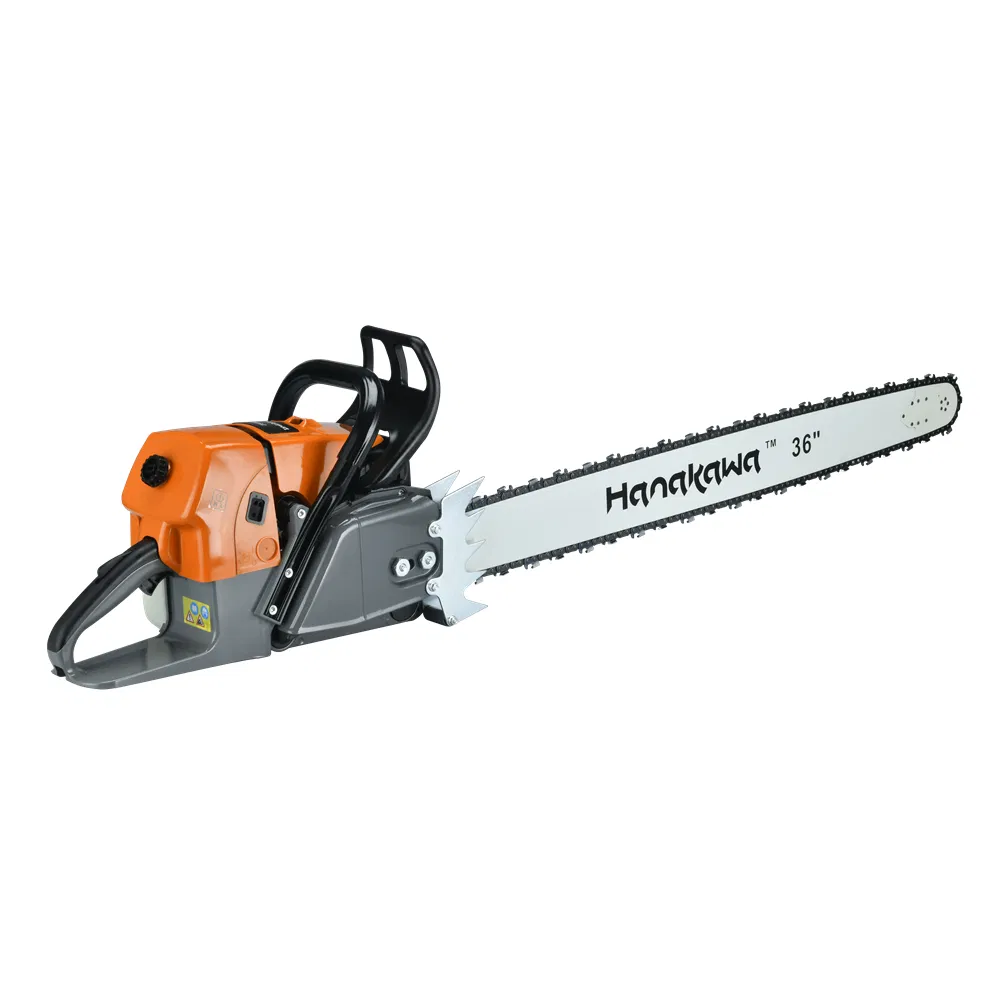 Hanakawa H992 (660) Petrol High Power Chainsaw 91.6cc Cordless Handheld Chain Saw Powered Gasoline Garden Tools Chainsaw Machine for Cutting Wood