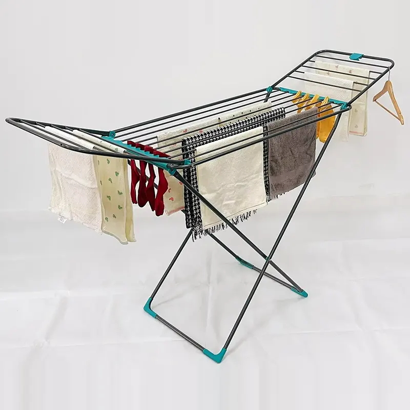 Folding Laundry Dry Rack with Adjustable Supporting Bar