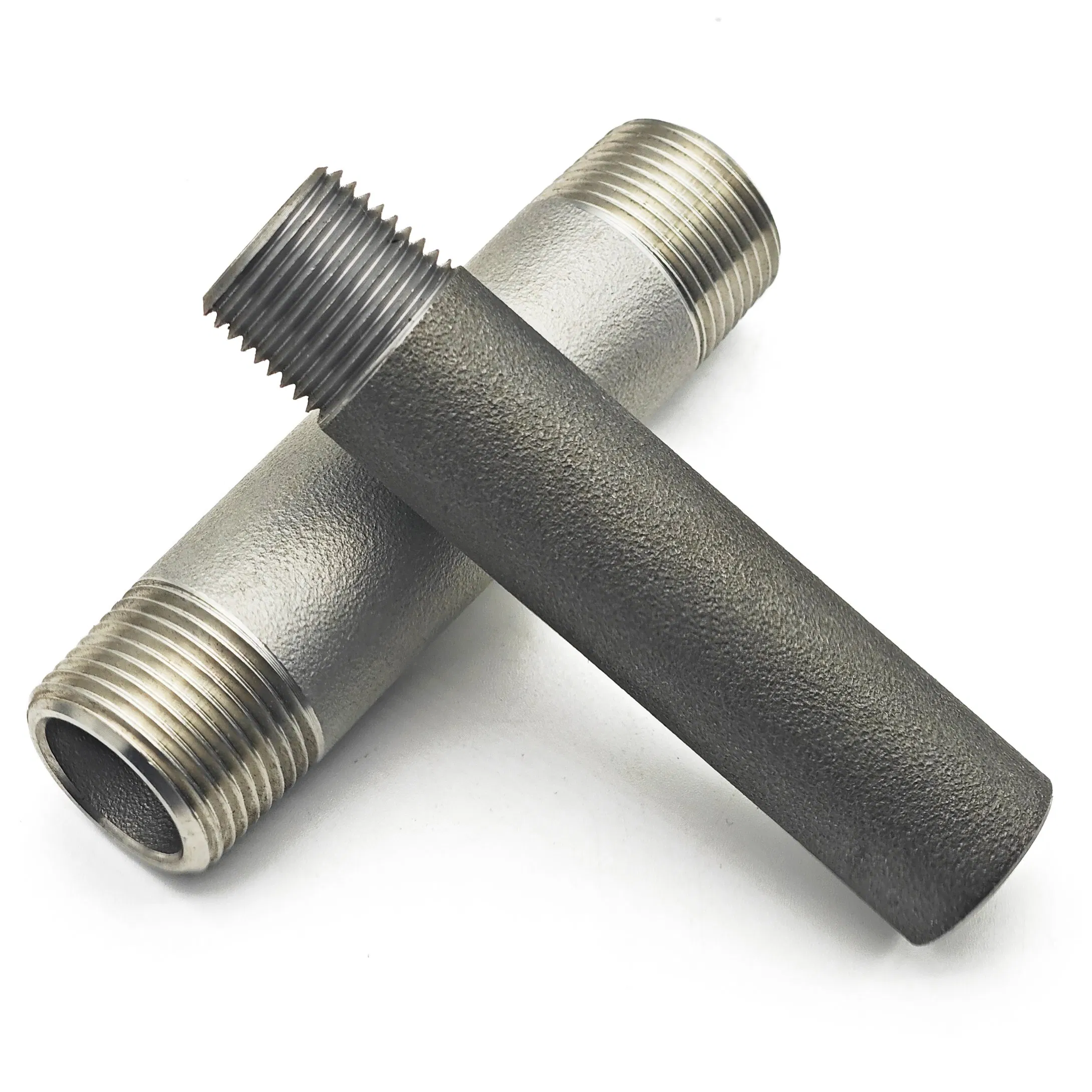 SS304/316 Male Bsp NPT Male Thread Galvanized Steel Threaded Nipple