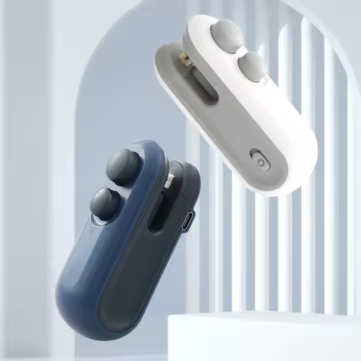 Handheld USB Rechargeable Mini Clip Bag Sealing Machine Food Plastic Bag Sealer Heat Seal with Cutter Portable Vacuum Sealer