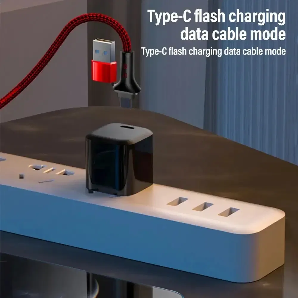 Универсальный кабель USB Type-C 1.2м, 5-в-1, нейлон
