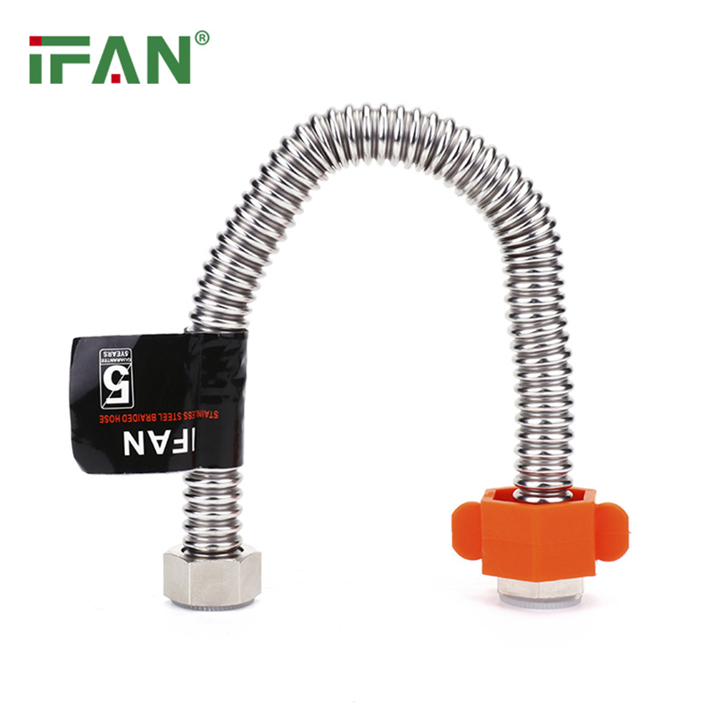 Ifan Metal Roll Pipe Plumbing Corrugated Hose Bathroom Stainless Steel Flexible Hose