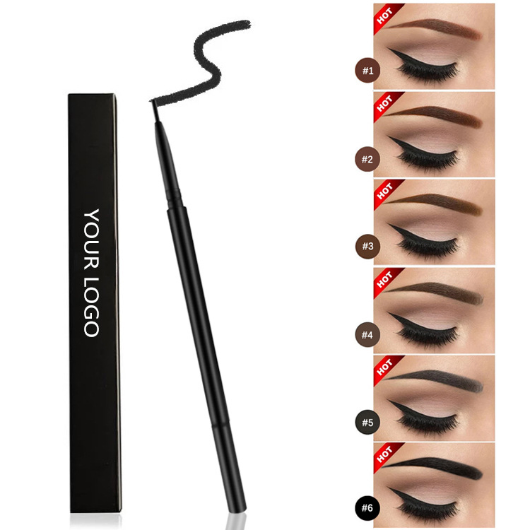 Waterproof Anti-Sweat Precise Brow Definer Ultra-Thin Round Eyebrow Pencil