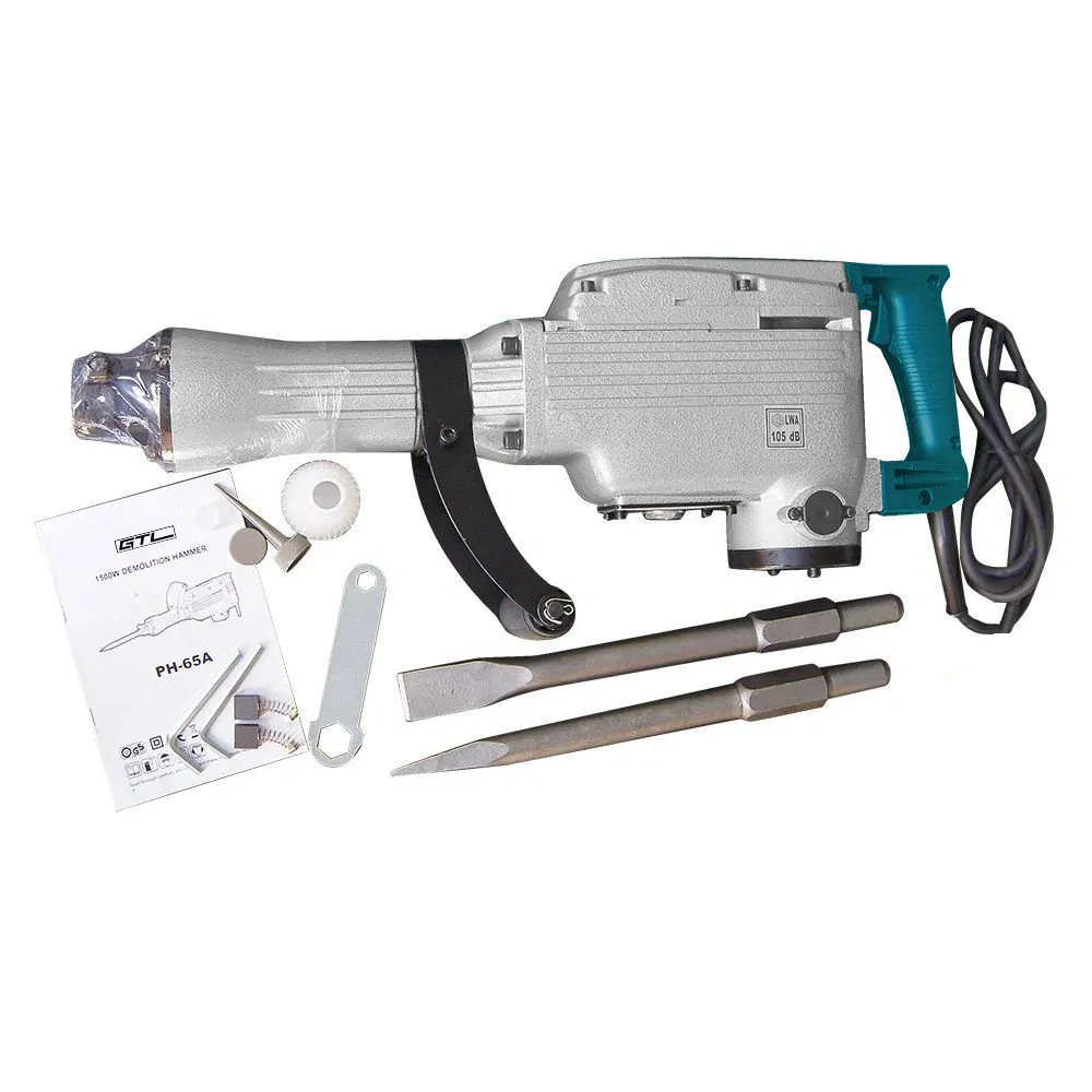 1500W 40j Electric Demolition Hammer Jack Hammer Concrete Breaker Chisel Hammer