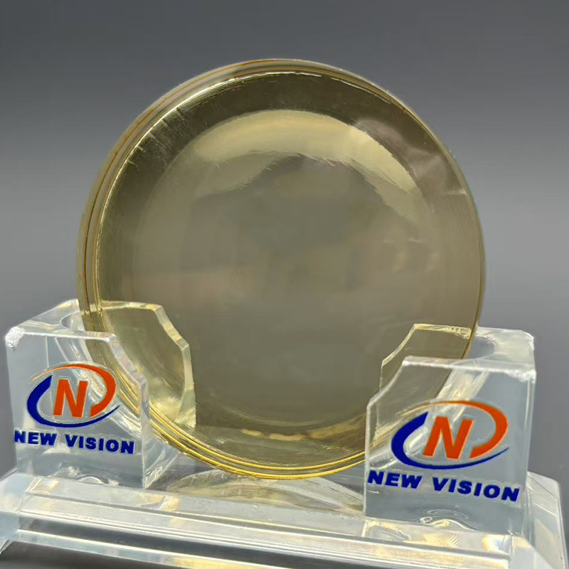 Semi-Finished Sv Glass 1.523 Photo Brownx Base2 65mm Mineral Optical Eyeglasses Lens