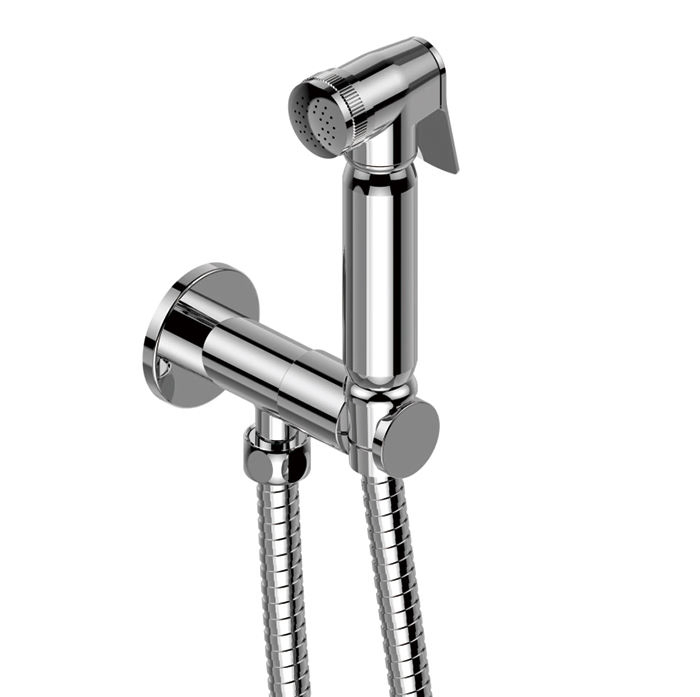 Premium Brass Shower Kit with Angle Valve for Bidet Use