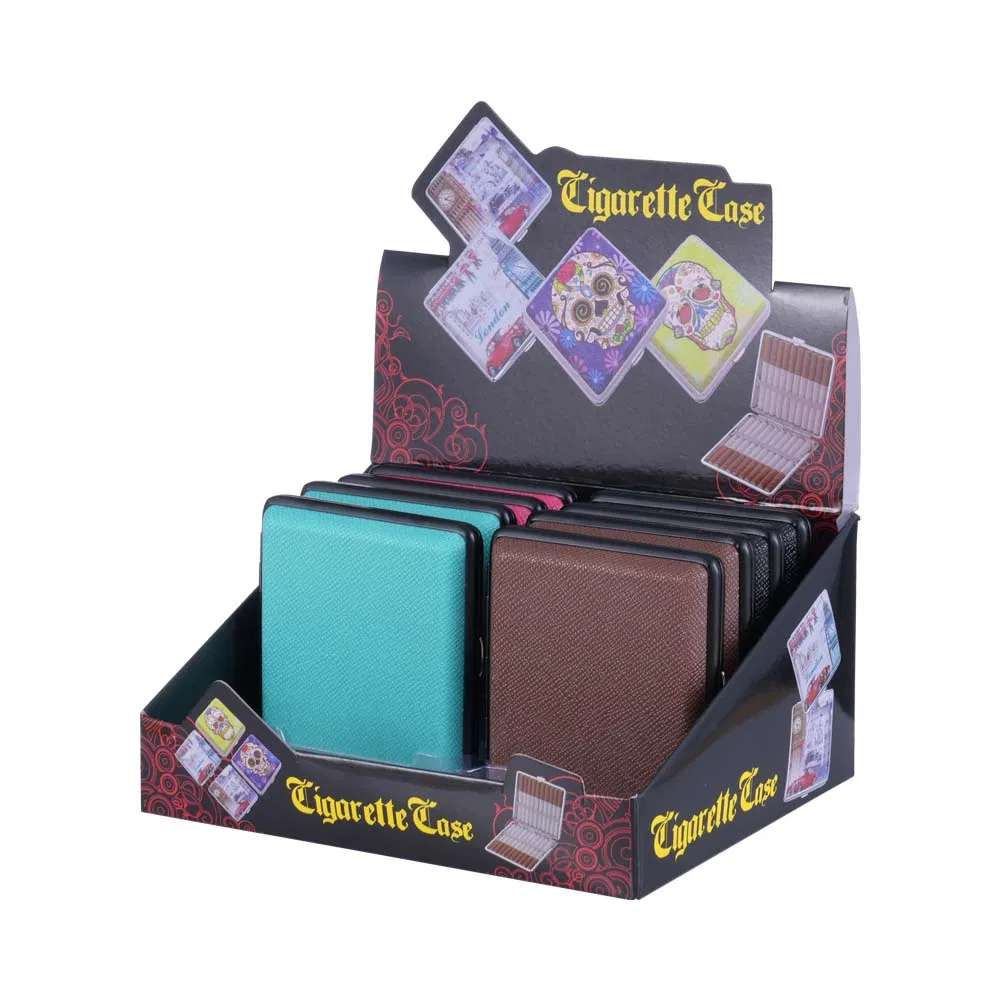 10/20PCS Premium Plastic Cigarette Case, Portable Metal Clip Cigarette Box