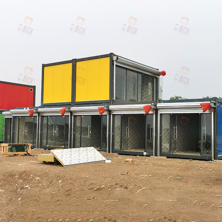 Modern Style Shopping Street Luxury Container Storage House Food Street Container House