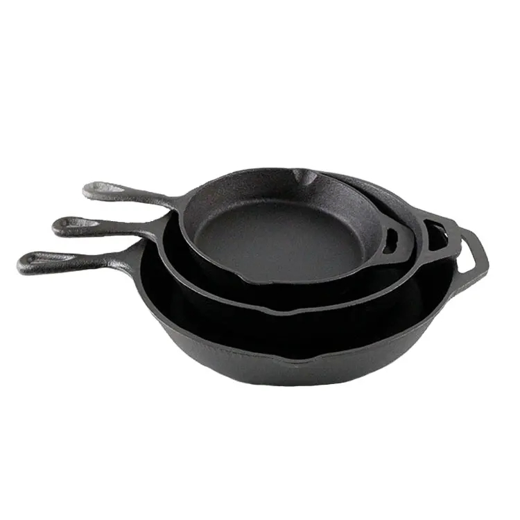 Best Sale Pre-Seasoned Kitchen Cooking Ware Non Stick Cast Iron Skillet Frying Pans