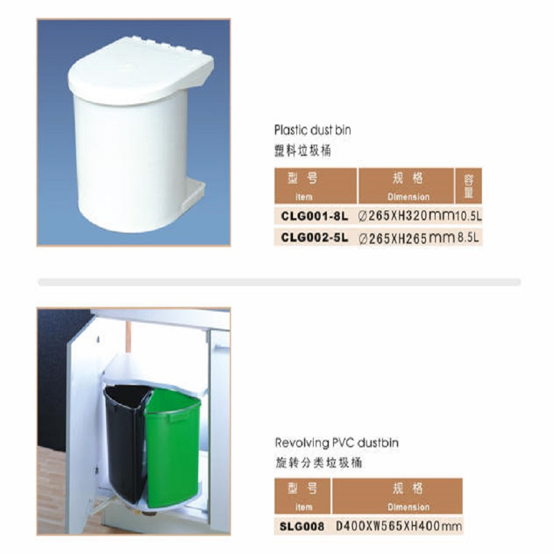 Convenient Pull-out Trash Bin for Kitchen Cabinet Storage