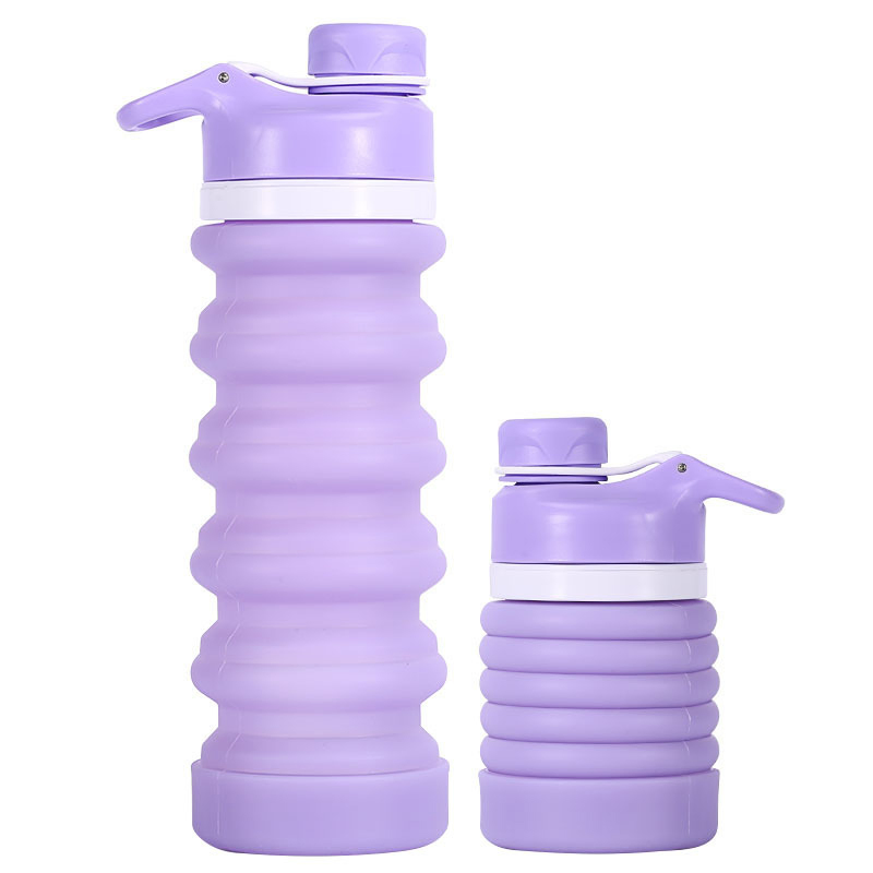 Outdoor Sports Silicone Water Bottle Portable Travel Large Capacity Telescopic Folding Bottle